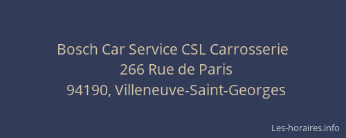 Bosch Car Service CSL Carrosserie
