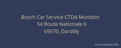 Bosch Car Service CTDA Montdor