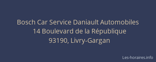 Bosch Car Service Daniault Automobiles