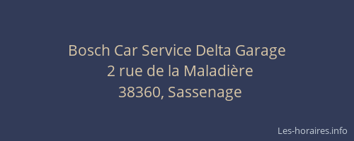 Bosch Car Service Delta Garage