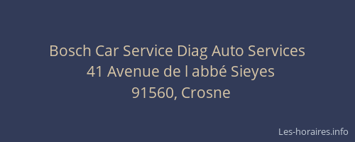 Bosch Car Service Diag Auto Services