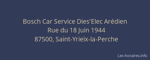 Bosch Car Service Dies'Elec Ar&eacute;dien