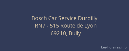 Bosch Car Service Durdilly