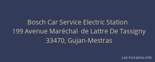 Bosch Car Service Electric Station