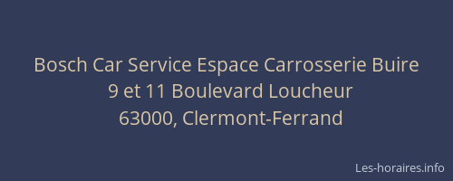 Bosch Car Service Espace Carrosserie Buire
