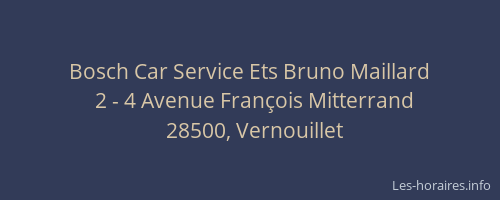 Bosch Car Service Ets Bruno Maillard