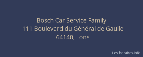 Bosch Car Service Family