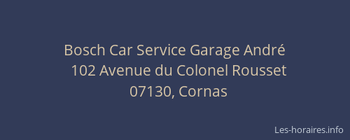 Bosch Car Service Garage André