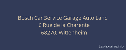 Bosch Car Service Garage Auto Land