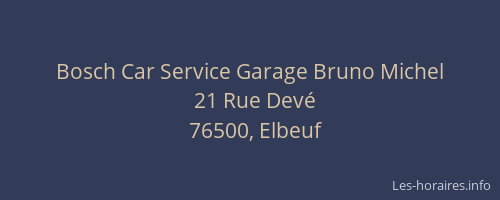 Bosch Car Service Garage Bruno Michel