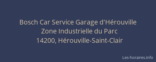 Bosch Car Service Garage d'Hérouville