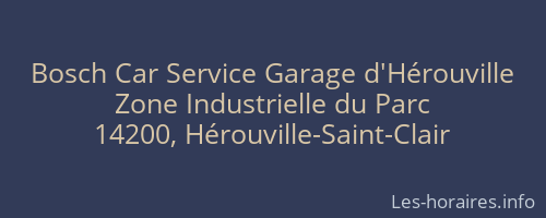 Bosch Car Service Garage d'Hérouville