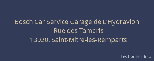Bosch Car Service Garage de L'Hydravion