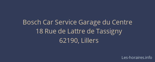 Bosch Car Service Garage du Centre