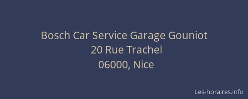 Bosch Car Service Garage Gouniot