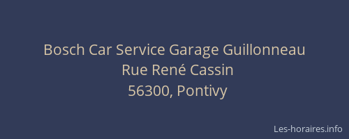 Bosch Car Service Garage Guillonneau