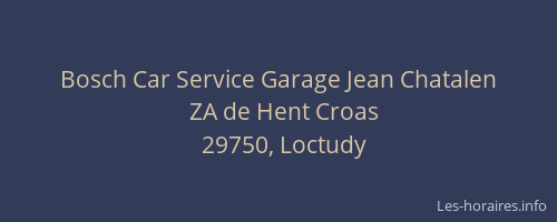 Bosch Car Service Garage Jean Chatalen