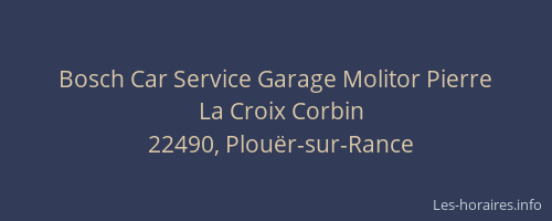 Bosch Car Service Garage Molitor Pierre