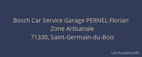 Bosch Car Service Garage PERNEL Florian