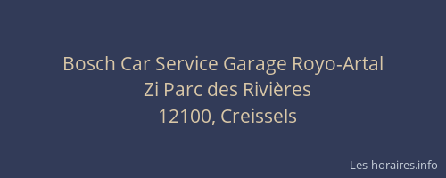 Bosch Car Service Garage Royo-Artal