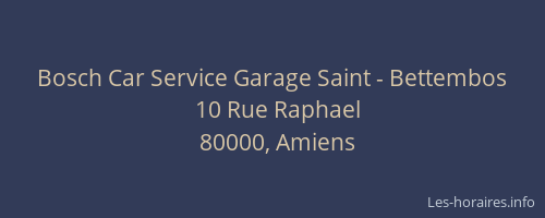 Bosch Car Service Garage Saint - Bettembos