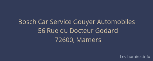 Bosch Car Service Gouyer Automobiles