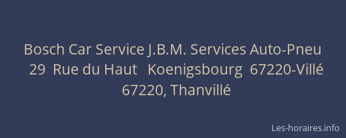 Bosch Car Service J.B.M. Services Auto-Pneu