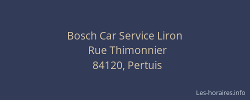 Bosch Car Service Liron