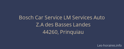 Bosch Car Service LM Services Auto