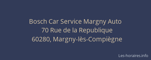 Bosch Car Service Margny Auto