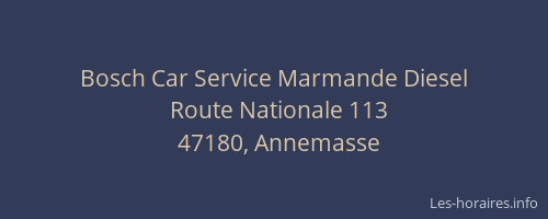 Bosch Car Service Marmande Diesel