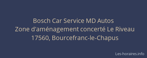 Bosch Car Service MD Autos