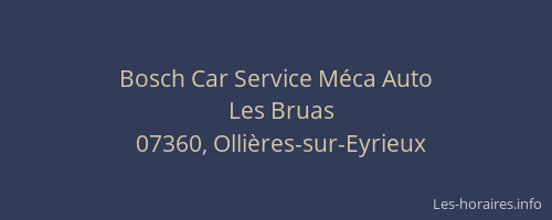 Bosch Car Service Méca Auto