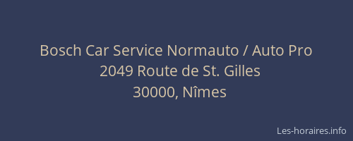 Bosch Car Service Normauto / Auto Pro