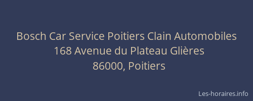 Bosch Car Service Poitiers Clain Automobiles