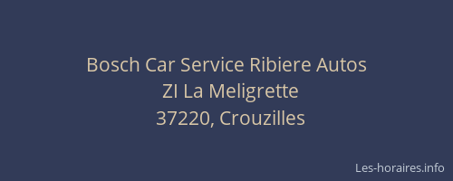 Bosch Car Service Ribiere Autos