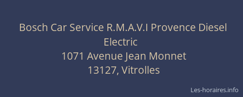 Bosch Car Service R.M.A.V.I Provence Diesel Electric
