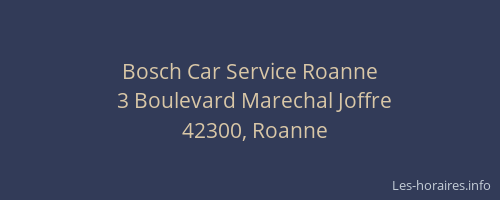 Bosch Car Service Roanne