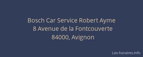 Bosch Car Service Robert Ayme
