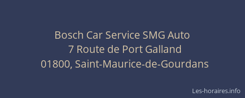 Bosch Car Service SMG Auto