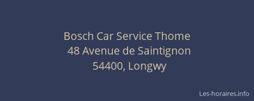 Bosch Car Service Thome