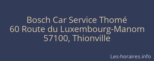 Bosch Car Service Thomé