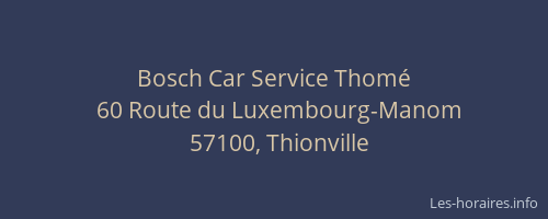 Bosch Car Service Thom&eacute;