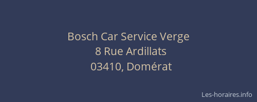 Bosch Car Service Verge