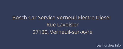 Bosch Car Service Verneuil Electro Diesel