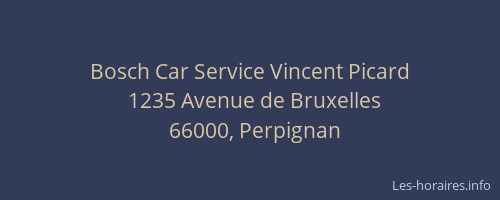 Bosch Car Service Vincent Picard