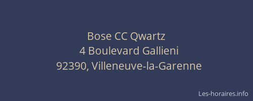 Bose CC Qwartz