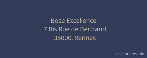 Bose Excellence