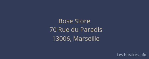 Bose Store