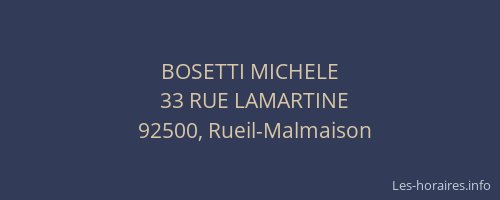 BOSETTI MICHELE